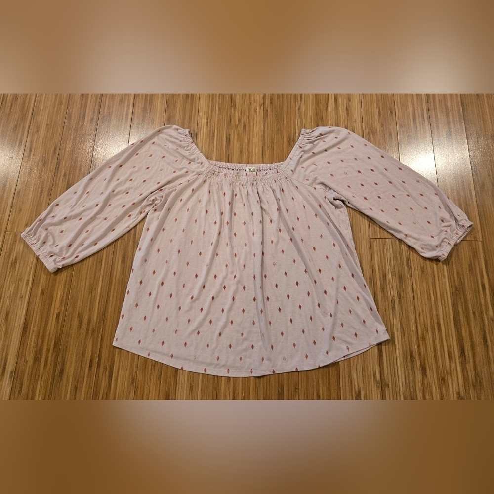 NWOT ANA Pink Patterned Top